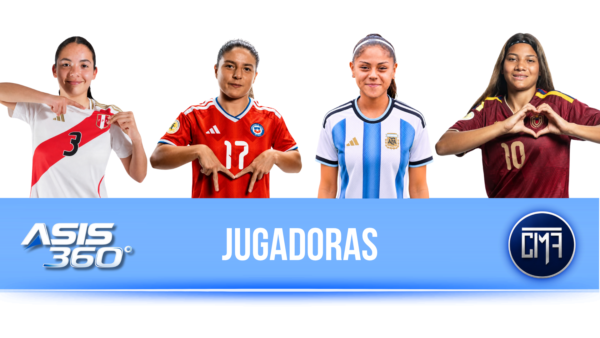 Jugadoras ASIS 360° — 120 jugadoras sudamericanas activas en 2026