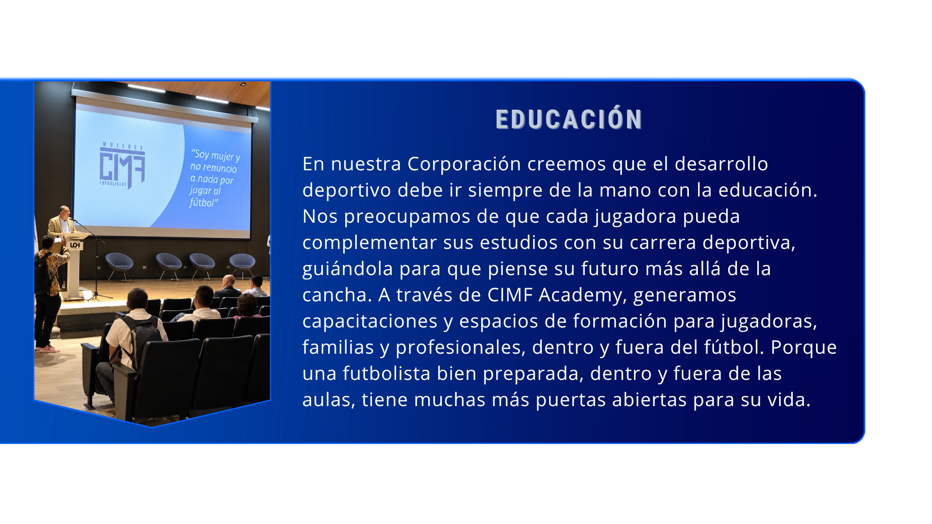 Educación: formación académica y deportiva en CIMF Academy